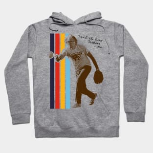 Bernie Baseball // Retro 80s Bernie Sanders Playing Baseball Fan Art Hoodie